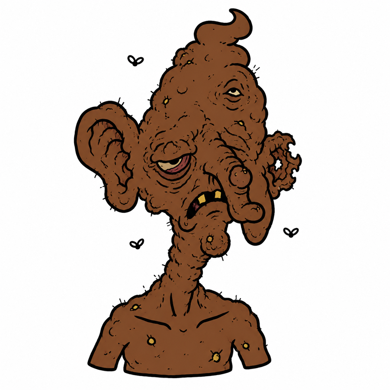 DUNGLO, the ugly poop goblin