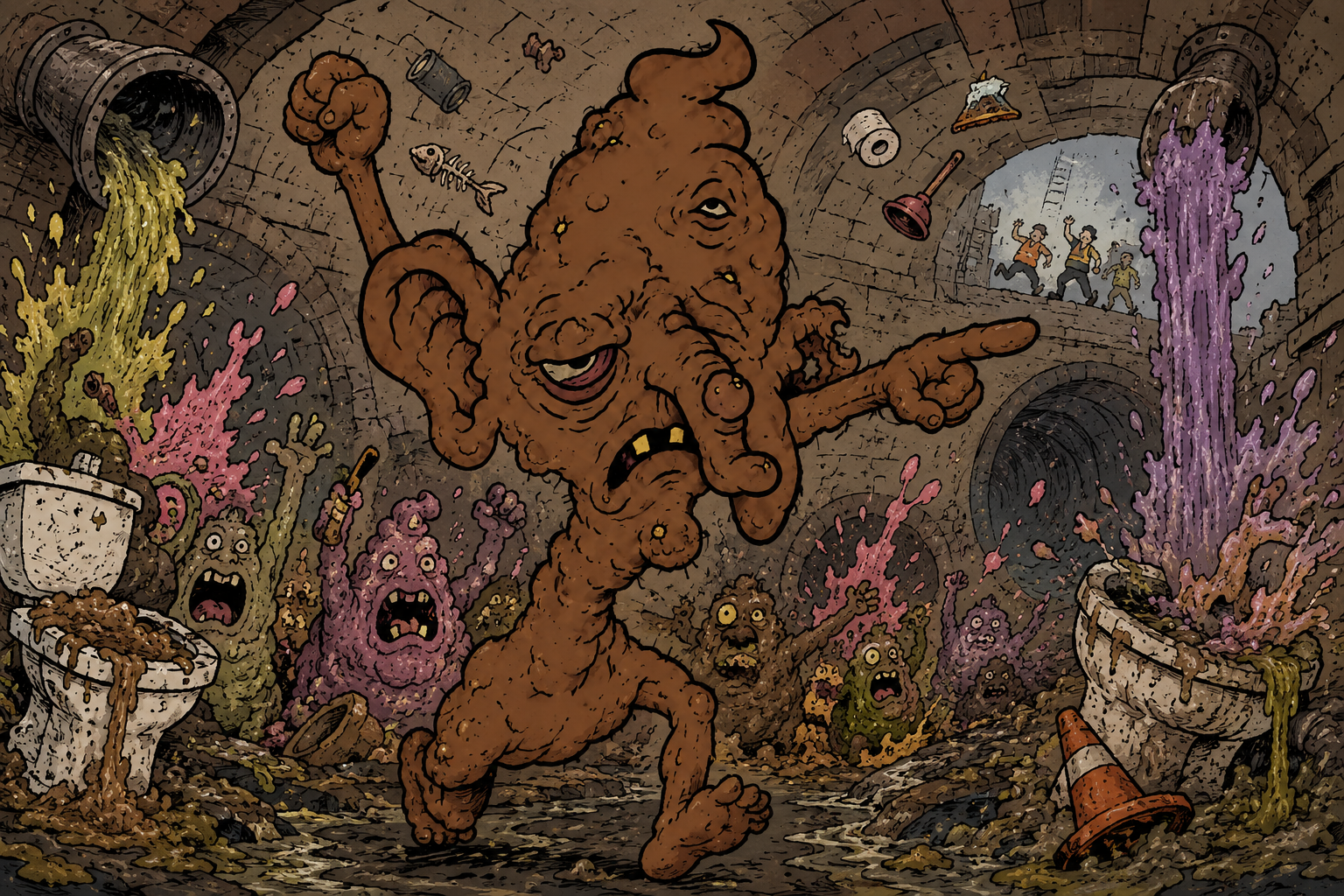 The Great Sewer Rebellion — chapter 3 of DUNGLO's story